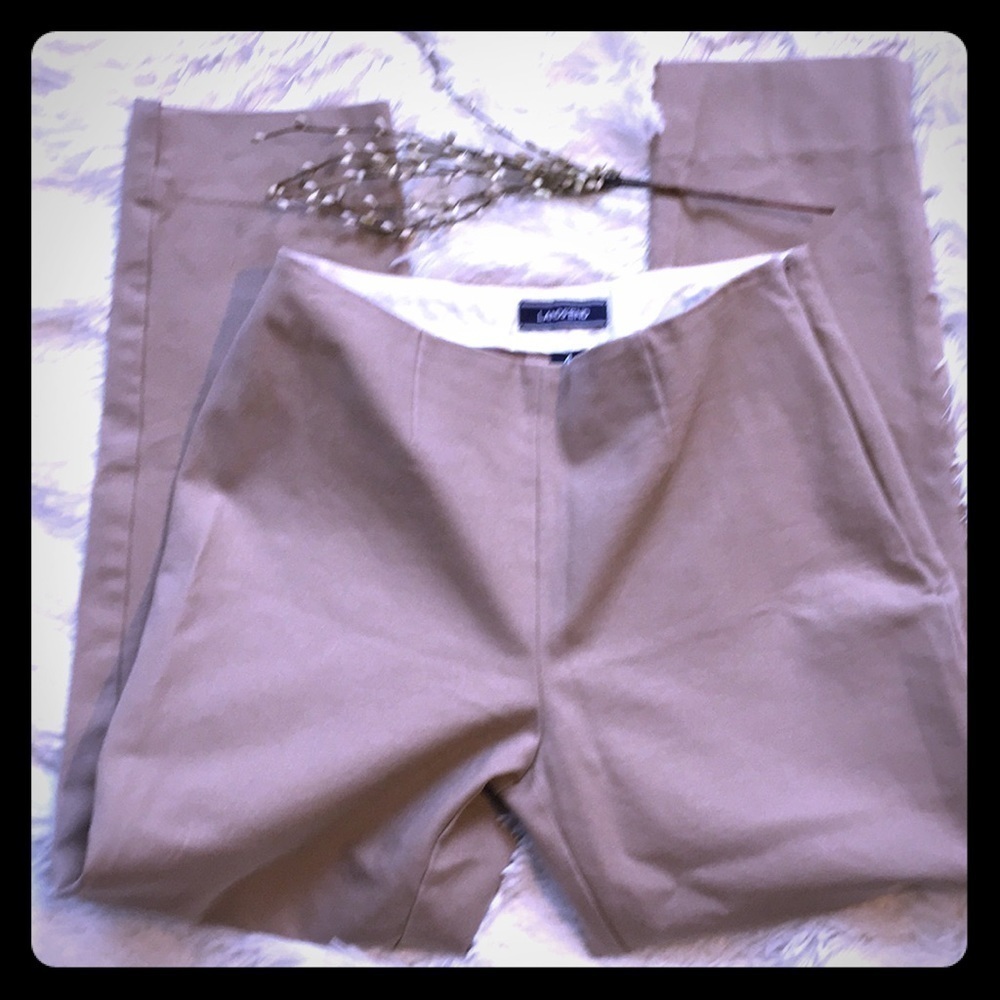 Lands' End Tan Ankle Pants